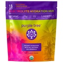 Fioletowe drzewo Organic Electrolyte Hydration Pakiety, Zero cukru, Sole morskie, Daily IV Hydrate Packs for Rapid Rehydration Relief - Water Drink Mix, Variety Pack, 15 jednostek