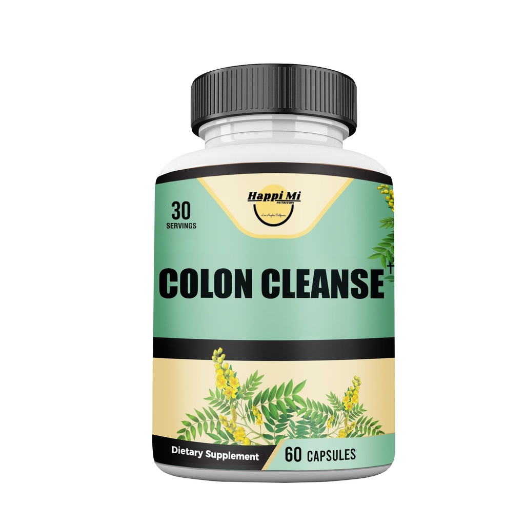 Colon Cleanse, Colon Detox, Naturalna formuła ziołowa, Wsparcie zdrowe ruchy jelit, Gut Health & Healthy Metabolic Support, Non-GMO - 60 Kapsułki warzyw 30 Służenie
