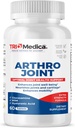 Arthro Joint Glukozamina MSM + tabletka kwasu hialuronowego, wspomaga zdrową strukturę wspólnego, Funkcję i Komfort, Non-GMO, Gluten Free, Soy Free, 60 Count (Pack of 1)