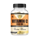 Witamina C 2000MG, Cynk 40 mg, Witamina D3 5000 IU, Ekstrakt Echinacea, Rose Hip, Wsparcie immunologiczne dla dorosłych i dzieci, Wzmacniacz immunologiczny, 120 Vegan Caps, 60 Day Supply, Nie GMO, Nie Filler