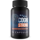 Cogni Strong Pro - Suplement do Wspomagania Zdrowia Mózgu dla Pamięci, Skupiania, Klarowności, & Nastrojów - Suplementy Zdrowia Mózgu dla dorosłych z Ginseng, Turmeric, Zielona herbata, & Witamina D - Nootropowy Booster Mózgu