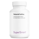 SuperSmart - Natural Iodine 1000mg per Day (Patented & High Strength) - Pure Sea Kelp Iodine Supplement - 650ppm jodu 124; Non-GMO & Gluten Free - 60 Kapsułki wegetariańskie