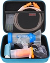 Elonbo Case Caring Assistance for Nebulizer Replacement Parts Zestawy / Astma Inhaler / Inhaler Spacer Masks / Nebulizer Tubing Mouthpiece Akcesoria Wymiana Zestaw, Ręczny Inhaler Nebulizer Bag (tylko przypadku)