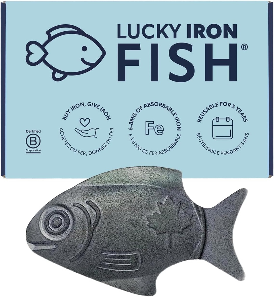 Oryginalny Lucky Iron Fish ®. Iron Supplement Alternatywa zmniejszenia niedoboru. Brak skutków ubocznych. Stosować raz na dobę - 5 lat dostawy w zestawie.