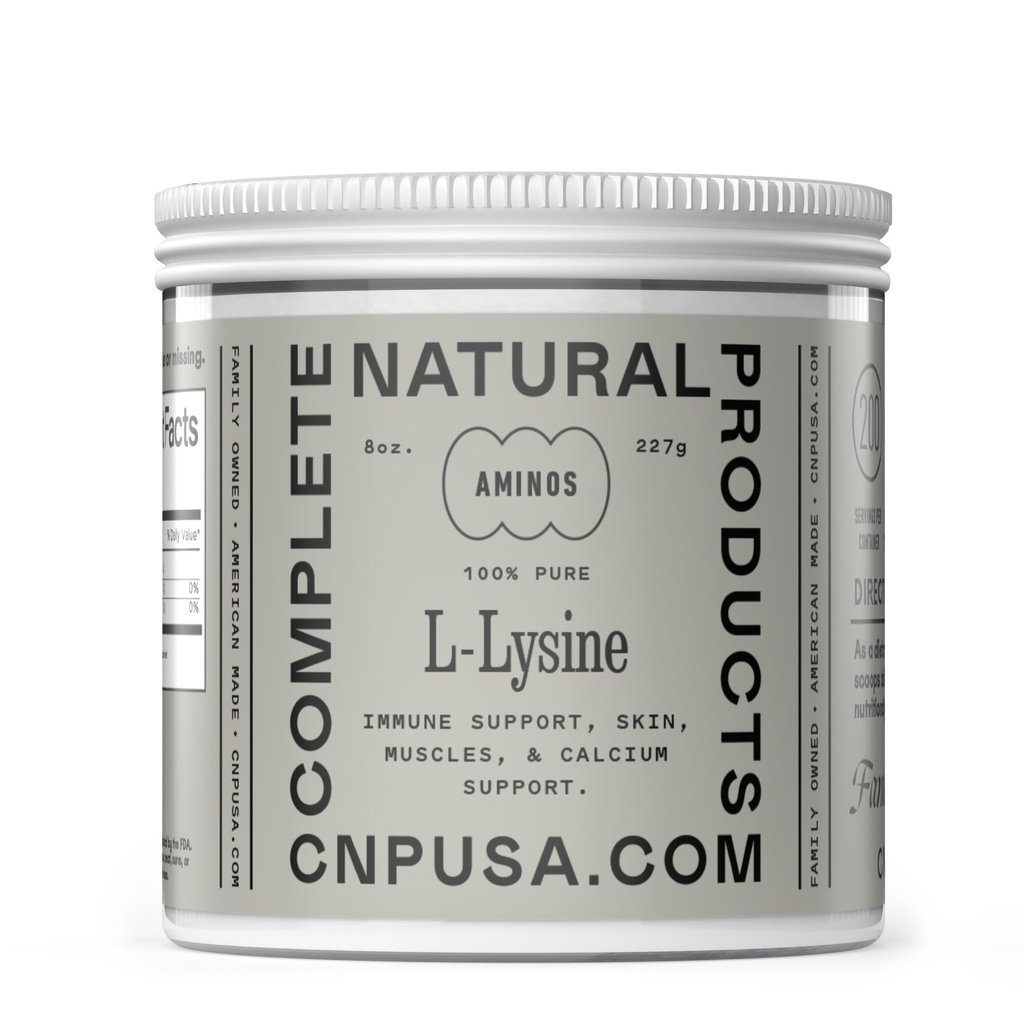 L- Lysine Powder Supplement - luzem L- Lysine 8oz, 200 Służenie