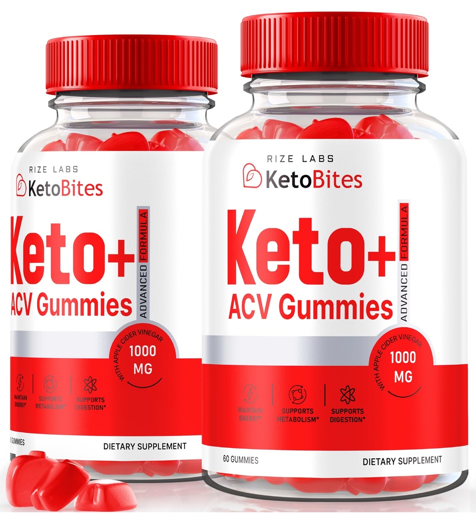 Rize laboratoria - Keto Bites ACCV Gummies dla zaawansowanych utraty wagi, Wszystkie naturalne jabłko cydr suplement ocet (120 Gummies)