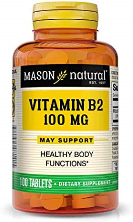 Mason Vitamins Mason Natural B2 100mg tabletki, 100