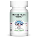 Maxi Health Metyl Folate Lozenges z B12 & B6, pamięci zapachowej, hormon sercowo-naczyniowy i immunologiczne Wsparcie Gluten Free, Kosher Berry, 90 Count