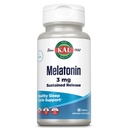 KAL Melatonina 3 mg Trwała pomoc na sen uwalniania, Suplement melatoniny wspomaga zdrowe odprężenie, spokojne uczucie i odpowiedni cykl snu, w / dodano witaminę B6, wegan, gluten wolny 60 Serv, 60 tabletek