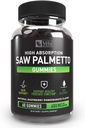 Piła Palmetto Gummies Complex dla mężczyzn i kobiet 124; Suplement do wzrostu włosów 124; Wspomaganie funkcji moczowych, Wsparcie funkcji prostaty 124; Blocker DHT 124; 60 Gummies