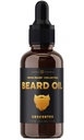 NutraChamps Beard Oil Conditioner - Niepachnąca Dziewica Argan, Jojoba, Oleje z winogron & More for Beard Growth - Softens & Strengens Beards & Mustaches for Men - Premium Signature Prime Beard blend