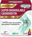 Exedol Biodostępna Glukozamina Chondroitin, Vegan Joint Supplement for Enhanced Joint Function, Cartilage Health, Connective Tissue and Bone Health - 120 kapsułki