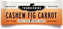 Thunderbird Bars Energy Snack, Gluten- Free z białkiem, Zdrowe prawdziwe jedzenie, Wegan Paleo Non-GMO, No Added Sugar, Cashew Fig Marchew Flavor (12 Count, 1.7 oz. Bary)