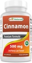 Najlepsi naturalni Cynamon 500 mg 250 Kapsułek (250 sztuk (opakowanie po 1))