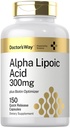 Doctor 's Way Alpha Lipoic Acid 300mg XI124; 150 kapsułki XI124; z Biotin Optimizer XI124; ALA Supplement XI124; Non-GMO, Gluten Free