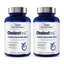 1MD Nutrition CholestMD with Olive Leaf Extract, Bergavit, Niacin, Czosnek 124; 120 Kapsułki (2- Pack)