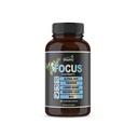 Focus 14- in-1 Nootropowy suplement mózgu z Lions Mane, Alpha GPC Choline, Witamina C & B12, Tauryna, Bacopa - Energia, Cognitive, Wspomaganie pamięci, 60 Kapsułki wypełniacz