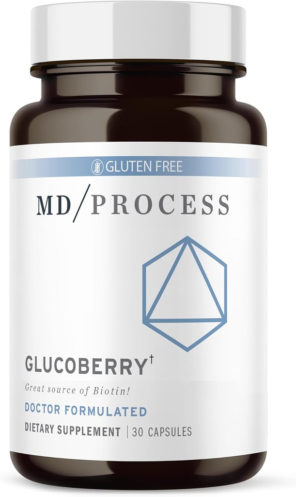 Ekstrakt GlucoBerry Maqui Berry z chromowym pikolinianem do wspomagania zdrowia krwi - z Biotinem i Gymnemą Sylvestre - Doctor Formated - 30 kapsułki