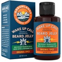 Wake Up Call Beard Jelly - kofeina Beard Growth Oil z Virgin Green Coffee Oil & Peppermint, Natural Tickener i Moisturizer (3.1oz, Original Spice)