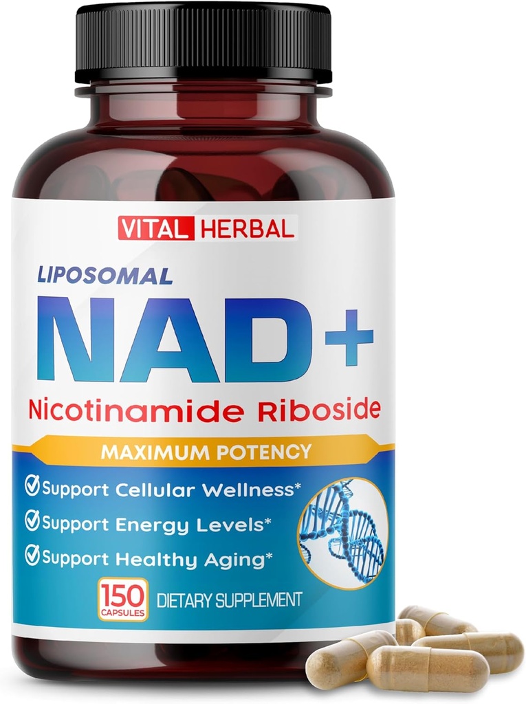 Liposomal Nikotynamid Riboside Complex - NR z Resveratrol, Quercetin & More - 150 Kapsułek - Made in USA