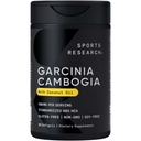 Sports Research Garcinia Cambogia Extract (60% HCA) z Extra Virgin Organic Coconut Oil 124; Non-GMO, Soy & Gluten Free (90 Płynne Softgels)