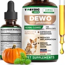 Broad Spectrum Ziołowy obrony jelit z probiotykiem dla kotów i psów - Naturalne wsparcie pomaga usunąć toksyny - Suplement Drops - Made in USA