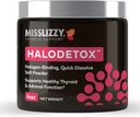 Panna Lizzy Halodetox - Czysty, nierafinowany Pink Salt Powder z 80 Minerały Halogen Detox Bromin, Chlor, & Fluoride, Eplenish Electrolytes, & Wsparcie zdrowe funkcje tarczycy i nadnerczy - 4oz