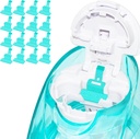 FireAnt Silicone Saline Pody Repeliers Akcesoria kompatybilne z Navage Nasal Care, 16 Pack wielokrotnego użytku Silicon Salt Pads Repeaments Replacements, Łatwa obsługa (Jasnoniebieski 16 Opakowania)