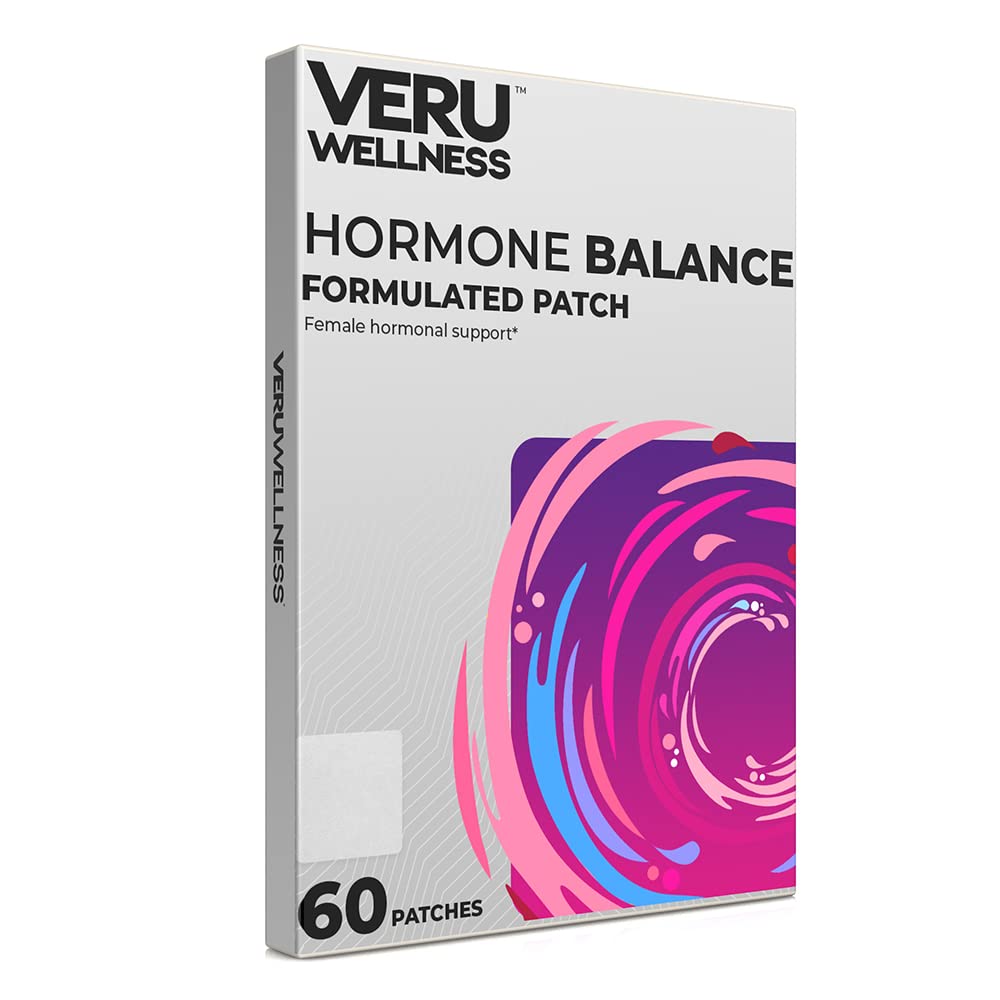 Veru Wellness Hormon Balance Myo Inositol & D- Chiro Inositol Patch - Ovarian, Mensural & Mood Support for Women (60 Patch)