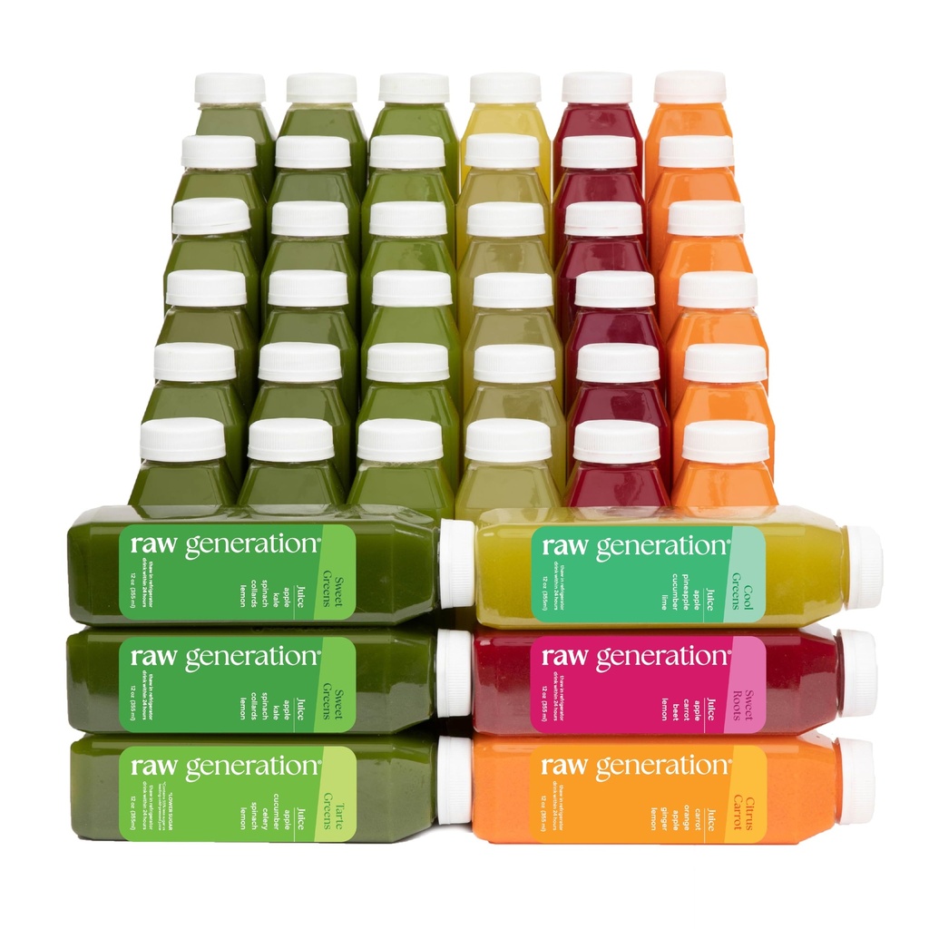 Surowa generacja Skinny Cleanse - 7- dzień Sok Cleanse dla utraty wagi, Detox, Zmniejszone Bloating & Zwiększona energia - 42 Cold- Pressed Juices do Crush Crainges & Reset Twój Diet