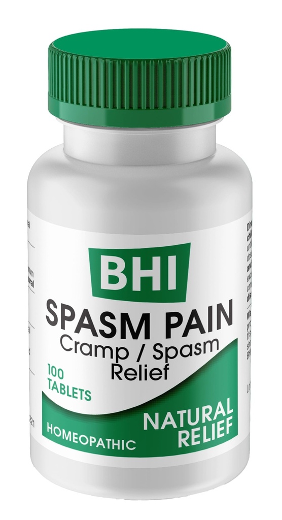 Skurcz BHI Natural Relaxer Relief for Menstrual Cramps, Bloating, Aches & Muscle Spasms 5 Aktywne Składniki Homeopatyczne Naturalnie Soothe Whole Body Discoulment dla kobiet - 100 Tabletki