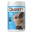 Quest Nutrition Cookies & Cream Protein Powder, 20 g protein, 1 g cukru, niskie węglowodany, Gluten Free, 1.6 Funt, 24 Słupki