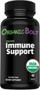USDA Organic Immune Supplement Supplement, High Potency 7- in-1 Immunity Booster Tablets z witaminą C, Elderberry, Ginger, Moringa Leaf Powder, Czosnek i więcej - Wegan & Non-GMO, 20 Servings