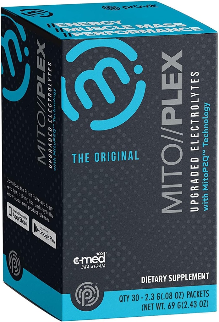Pruvit MITO / / PLEX ® Zmodernizowane elektrolity z technologią MitoP2Q - suplement MITO / / PLEX ® z czystych ketonów terapeutycznych dla wzrostu kości, wzrostu energii i układu immunologicznego