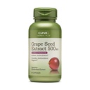 GNC Herbal Plus ekstrakt z nasion winogron 500mg suplement, Dodatkowa siła, wegetarianin, 60 Służenie