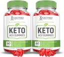 Uzasadnione laboratoria (2 opakowania Slimlife Evolution Keto ACV Gummies Slim Life1000MG Jabłko Cydr Octan Sok winogronowy Granat Sok buraczany Proszek B12 Wegan 120 Gummie