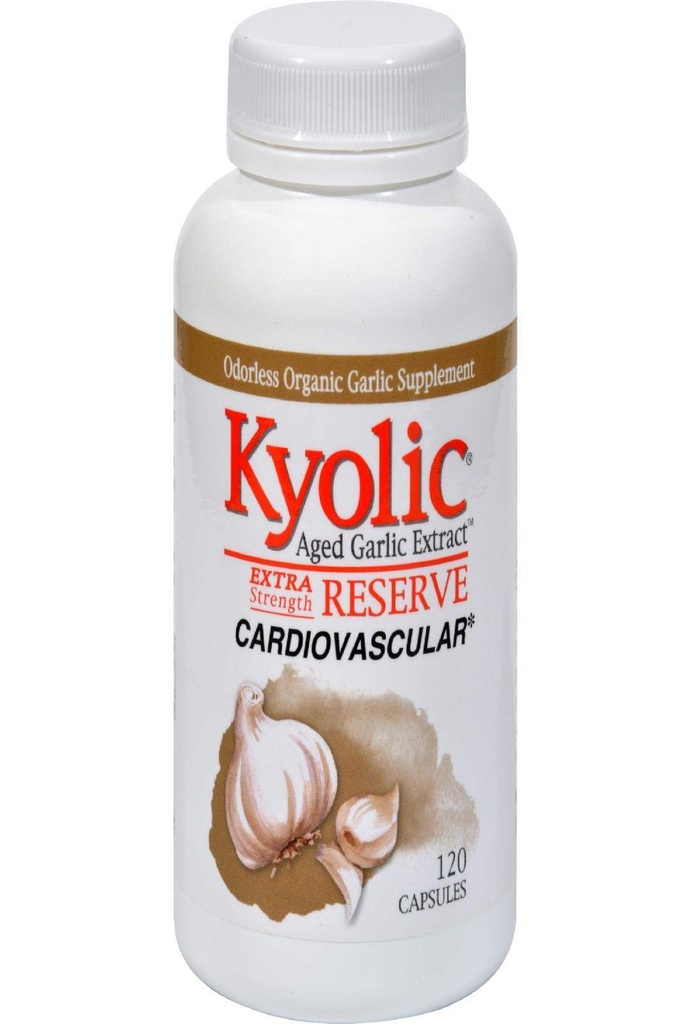 Kyolic Reserve Aged Garlic Extract 600 Milligrams 120 Capsules