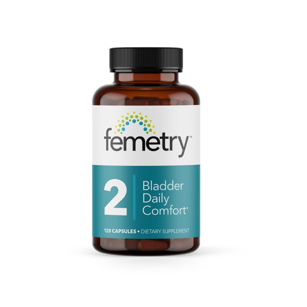 Femetric Bladder Daily Comfort - łagodzi podrażnienie - wspomaga zdrową reakcję na histaminę - Promotes Bladder Linning Health - Cystitial Cystitis - 120 Kapsułki