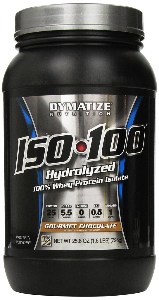 Dymatyzacja ISO 100 Proszek białka serwatkowego z 25g hydrolizowanego, czekolady, 1,6 funta (opakowanie po 1), 25,6 uncji