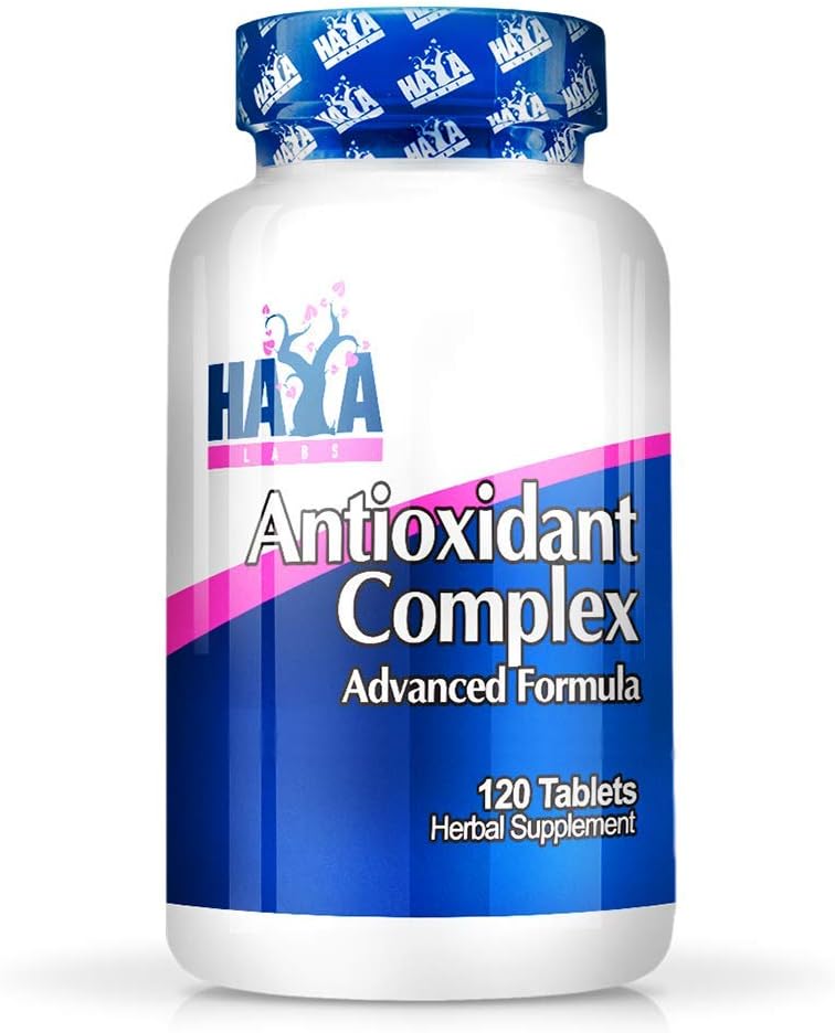 Haya Labs Antyoksydant Complex 120 Tabs. Silny, przeciwutleniający kompleks karotenoidowy z luteiną, zeaksantyną, beta-karotenem i witaminą E