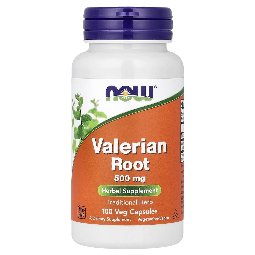 Teraz jedzenie Valerian Root, 500mg, 100 kapsułek