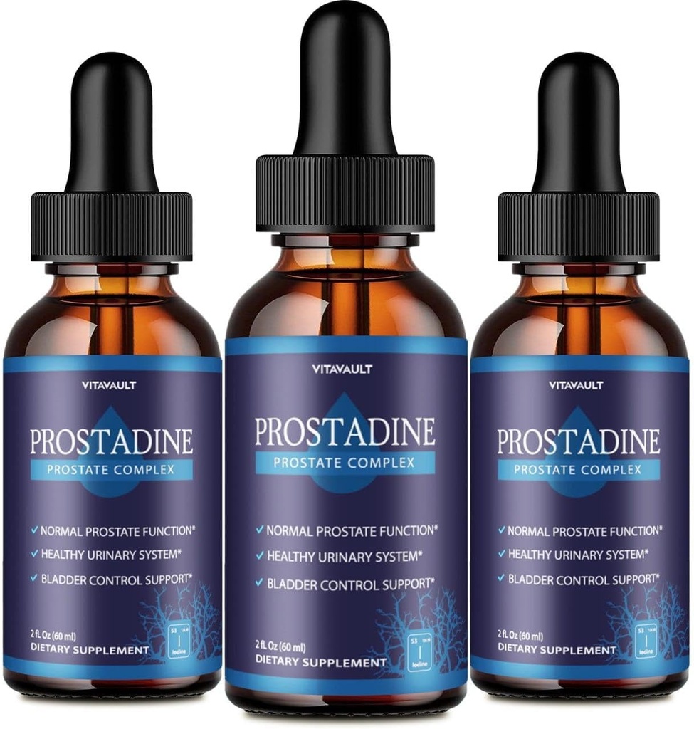 Prostadine, Pothent Prostate Support Liquid Drops, Highly- Rated Prostadine dla ogólnego Prostate Wellness, Easy- to- Use Dropper Form (3 opakowania)
