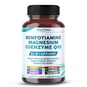 Benfotiamina z magnezem i koenzymem Q10 - Wspiera Nerve Health, Cellular Wellness & Eye Health - Made in The USA - 150 kapsułki