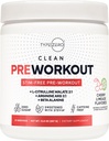 Typ Zero Ultra Clean Stim Free Pre Workout + Azoksyd azotowy Booster (Cherry Limeade) - Bez stymulacji i bez kawy dla mężczyzn i kobiet