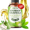 Soursop Liquid Drop 4 Fl oz dla wsparcia i regeneracji komórek, Immune Boost, Relax, Wątroba i sen, Soursop Bitters Liquid, Herbal Goodness, Cukier / Gluten Free, Natural Flavor