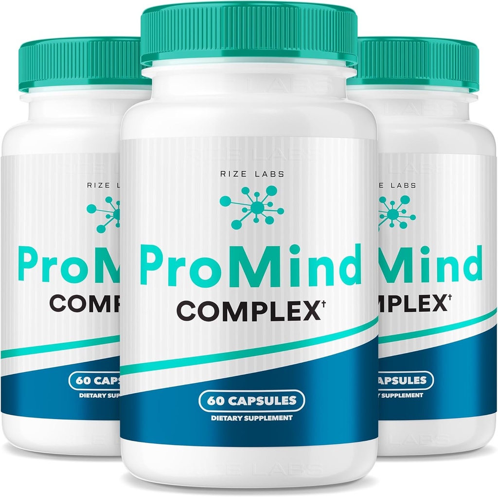 rize labs ProMind Complex Supplement, Organic Memory Supporting Formula to Strengthen The Brain Used to Boost Memory - Pack of 3(180 Capsules)