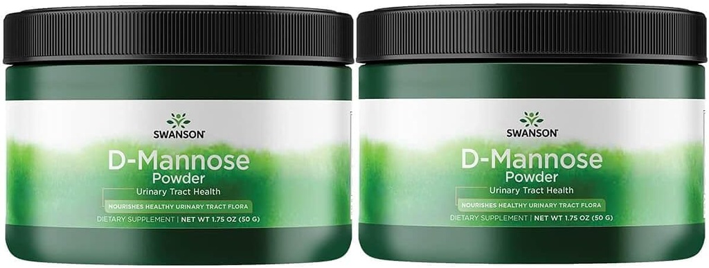 Swanson D- Mannose Proszek 1,75 Ounce (50 g) Pwdr (2 opakowania)