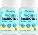 120 Miliard CFU Probiotic - Menopauza Wsparcie Probiotyki dla Kobiet, Natural Menopauza Probiotyczne Suplement dla Hot Flashs Night Poci Nastrojowe Swingi Hormon Równowaga Gut & Immune Health- 120 Czapki