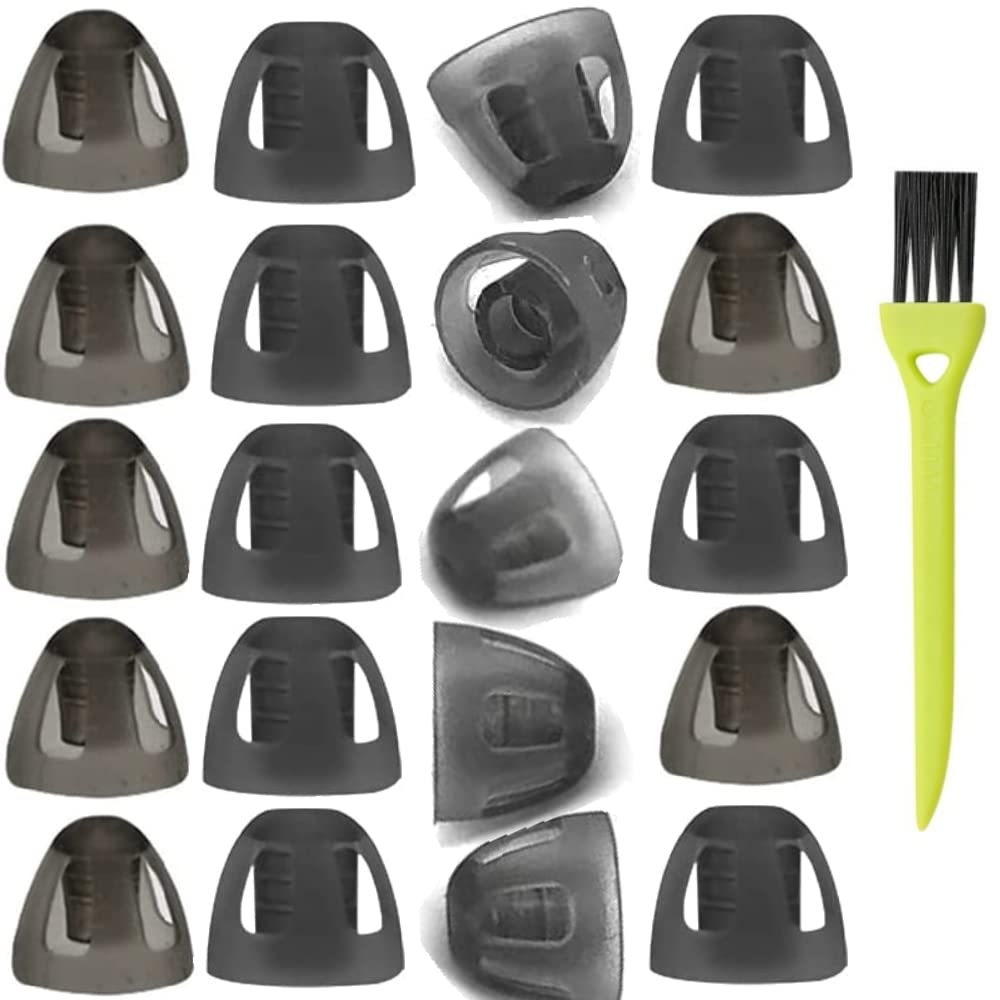 20Opakowania Małe 6mm Słuchacze Domes Smoky Gray Porady dla GN Resource Comfortable dla Open Fit BTE Wzmacniacz dźwięku PSAP Kit niewidoczny (mały) z 1 pędzlem